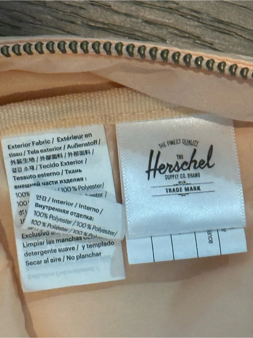 Herschel Supply Company Peach Backpack with Zippers